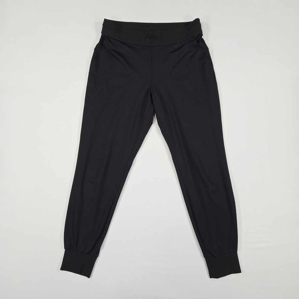 Athleta Metro Jogger Pants S Small Black Activewear Yoga Travel Casual Pockets